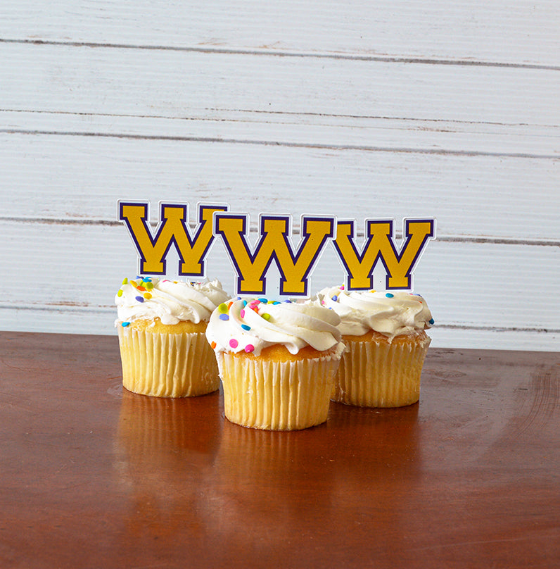 Western Illinois University Cupcake Toppers