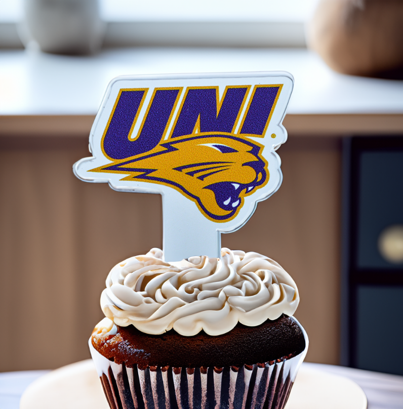 University of Northern Iowa Cupcake Toppers