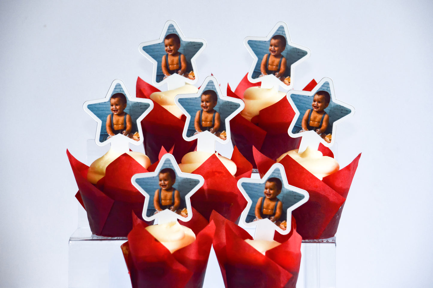 Custom Photo Cupcake Toppers