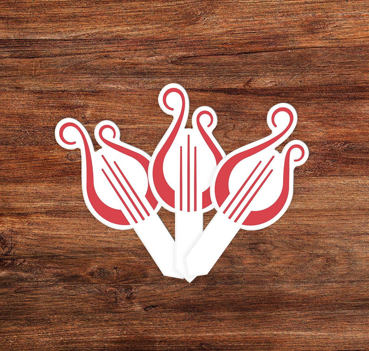 Alpha Chi Omega Cupcake Toppers