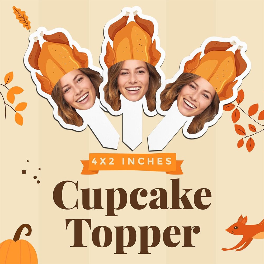 Thanksgiving Cut-Out Cupcake Toppers