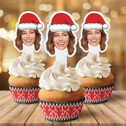 Christmas Cut-Out Cupcake Toppers