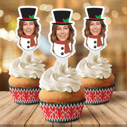 Christmas Cut-Out Cupcake Toppers